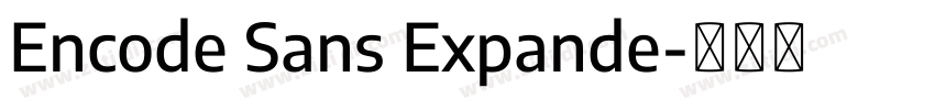 Encode Sans Expande字体转换